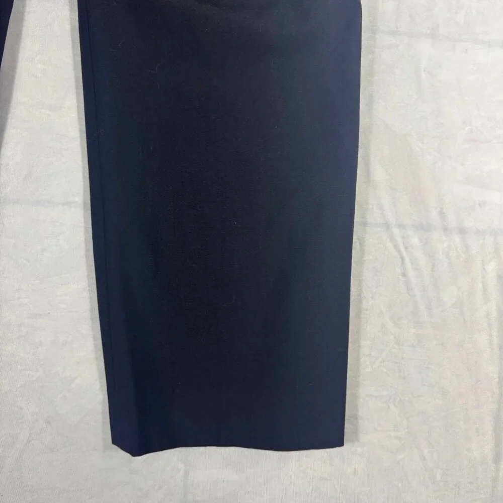 Banana Republic Men's Dress Pants Black Stretch Flat Front Front‎ Formal 34R